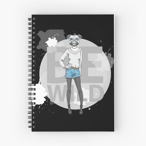 Item preview, Be Wild Hipster Pug designed and sold by kief-clothes.