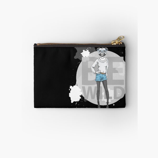 Item preview, Be Wild Hipster Pug designed and sold by kief-clothes.