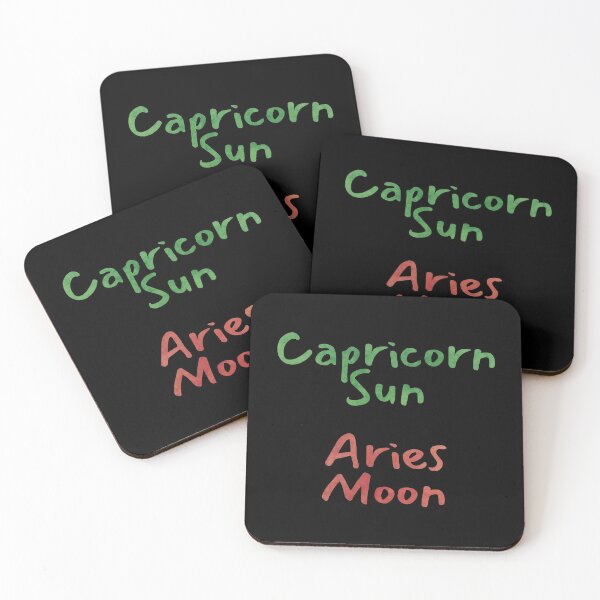 Item preview, Capricorn Sun Aries Moon Text designed and sold by leomooncreates.