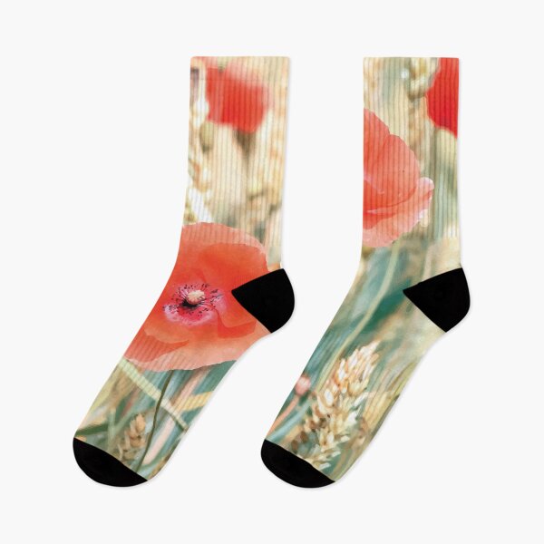 Item preview, Red Poppies Growing in a Wheat Field designed and sold by PlanetPrints.