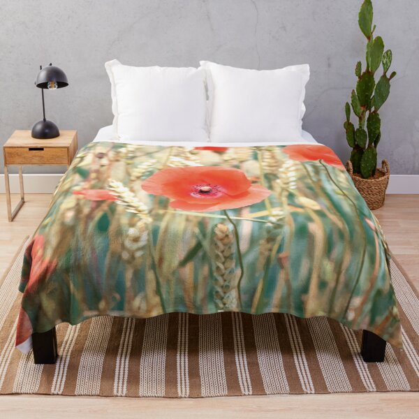 Item preview, Red Poppies Growing in a Wheat Field designed and sold by PlanetPrints.