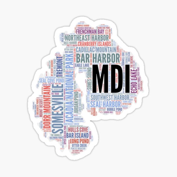 MDI in Words Sticker