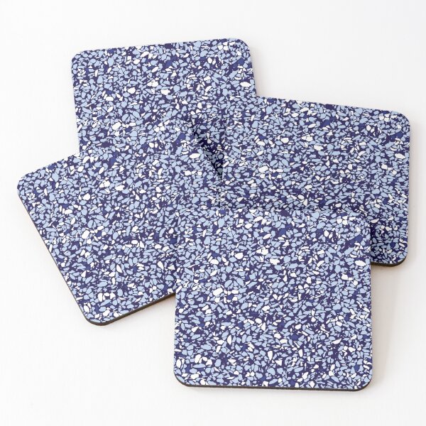 Item preview, Vector blue baritalia terrazzo mosaic texture seamless background.  designed and sold by jamiesoondesign.