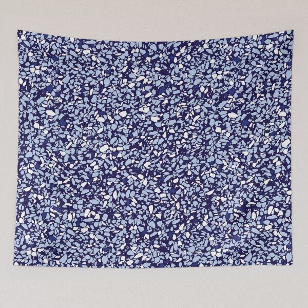 Item preview, Vector blue baritalia terrazzo mosaic texture seamless background.  designed and sold by jamiesoondesign.