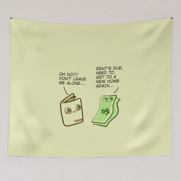 Item preview, Rents due wallet and money comic designed and sold by AnyssNara.