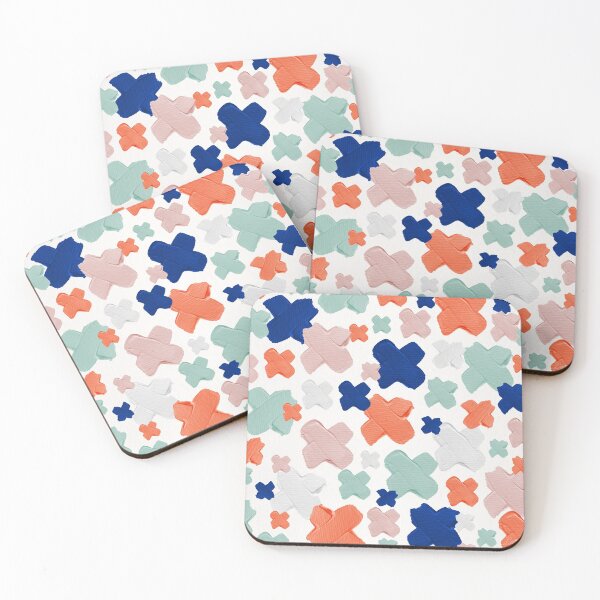 Item preview, X Marks the Spot – Coral & Mint Palette designed and sold by Cat Coquillette.