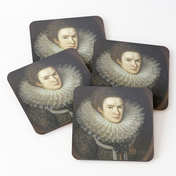 Item preview, European royal lady in an ornate collar portrait designed and sold by Vintage Designs +.