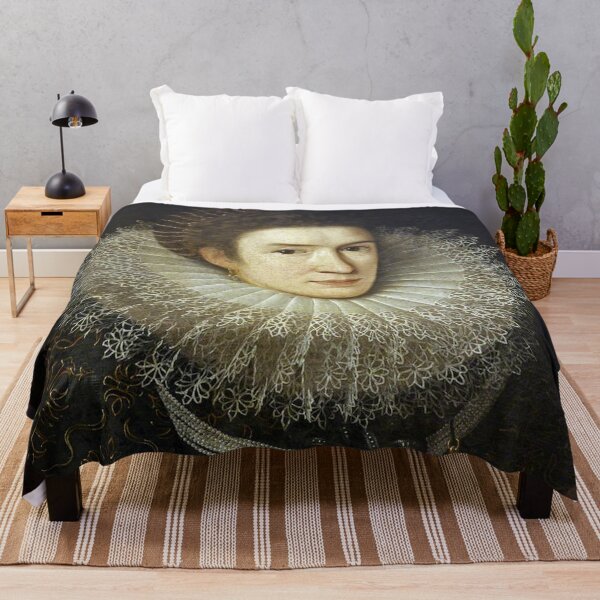 Item preview, European royal lady in an ornate collar portrait designed and sold by Vintage Designs +.