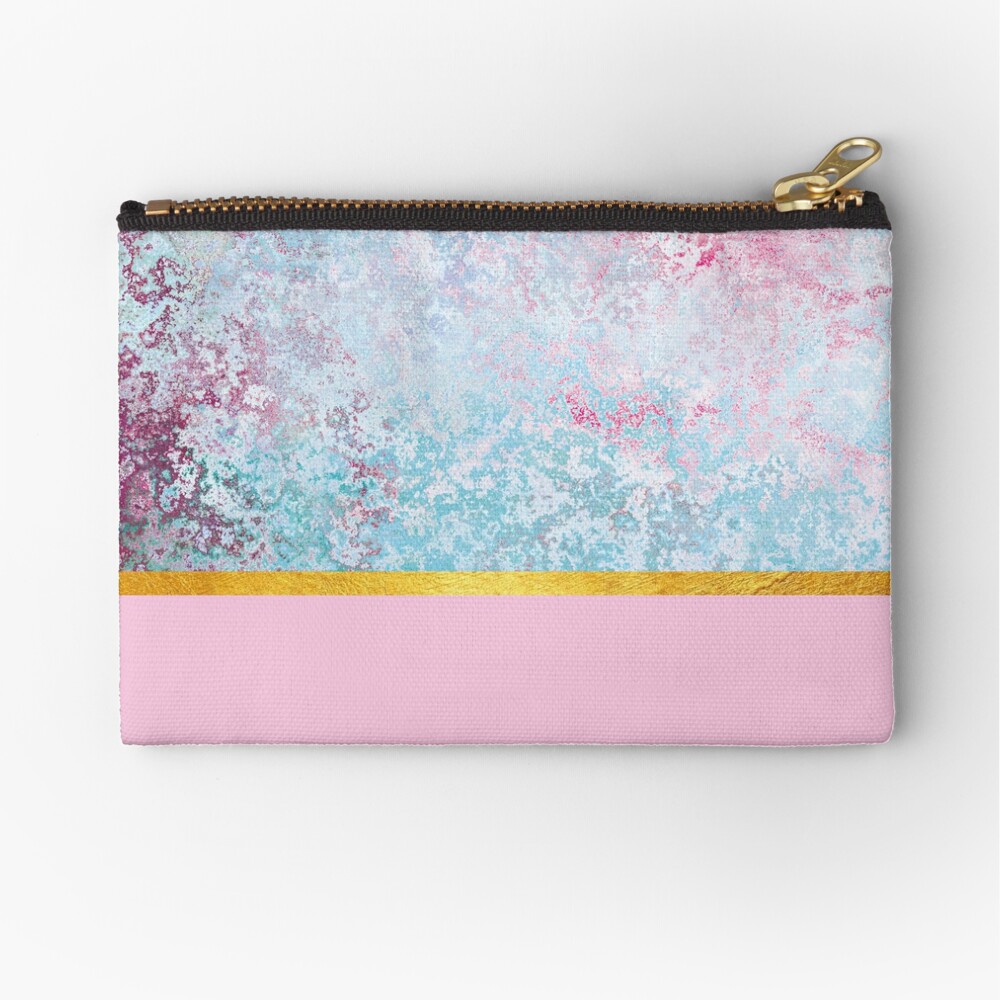 Beautiful pink textured composition Zipper Pouch