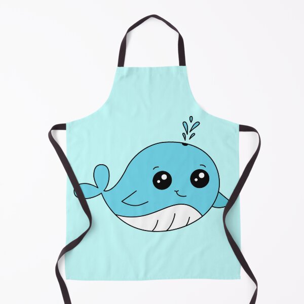 Item preview, Cute blue whale in Kawaii style.  designed and sold by TashaVector.