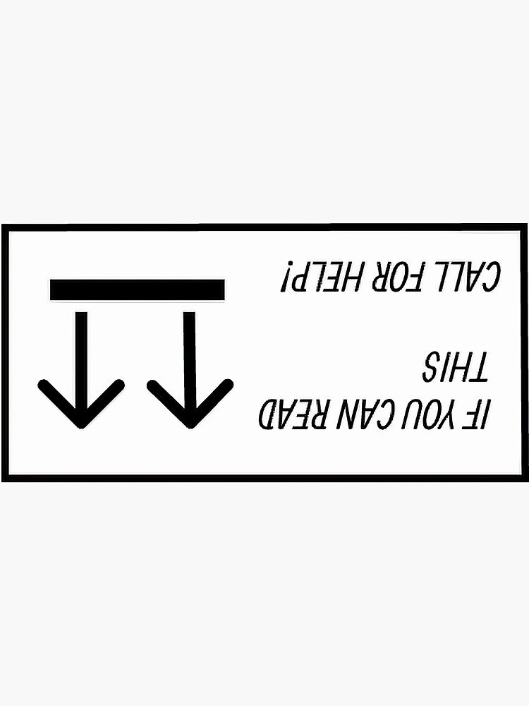 "Upside down car sticker" Sticker by PaidinFull5454 Redbubble