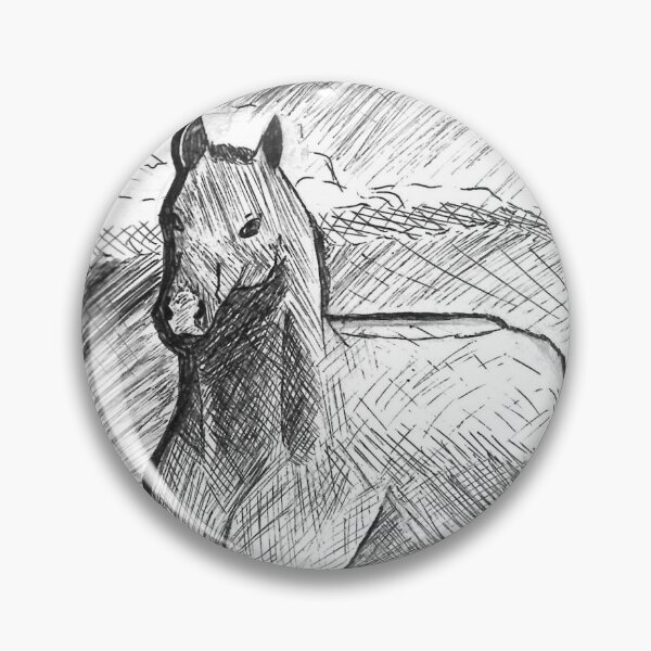Item preview, Horse and Dog Go Running (Traditional) designed and sold by GothicGeekArt.