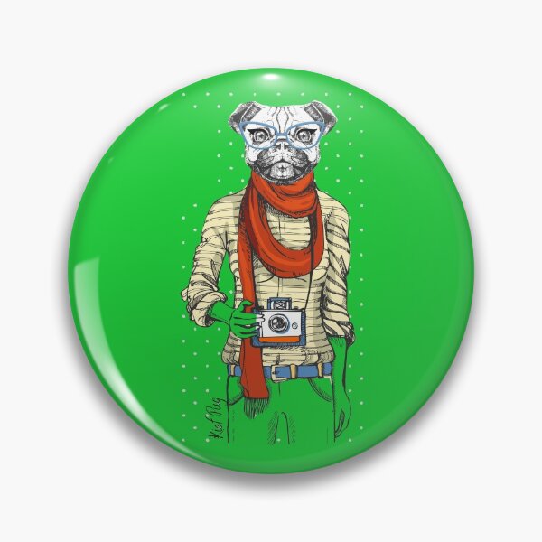 Item preview, Pug Hipster Photographer designed and sold by kief-clothes.