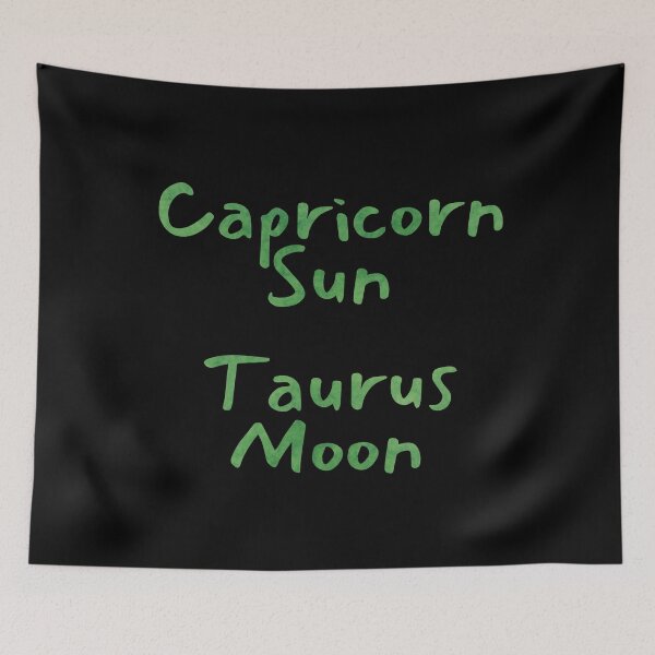 Item preview, Capricorn Sun Taurus Moon Text designed and sold by leomooncreates.