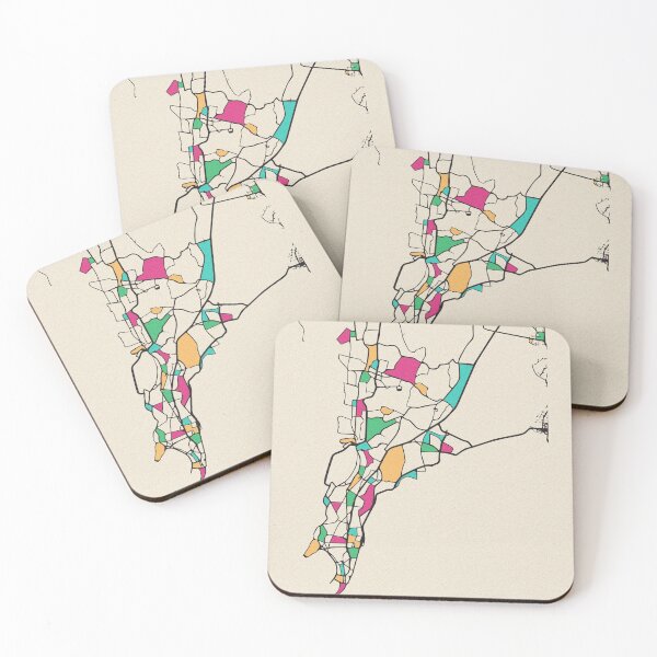 Item preview, Mumbai, India Street Map designed and sold by A Deniz Akerman.