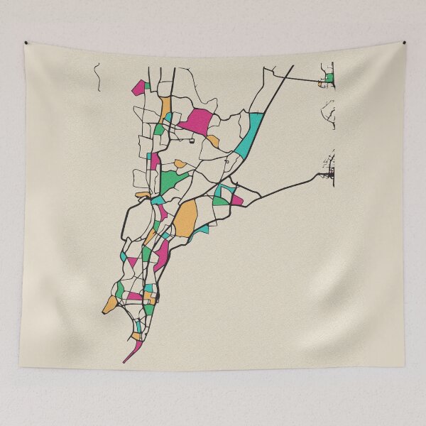 Item preview, Mumbai, India Street Map designed and sold by A Deniz Akerman.