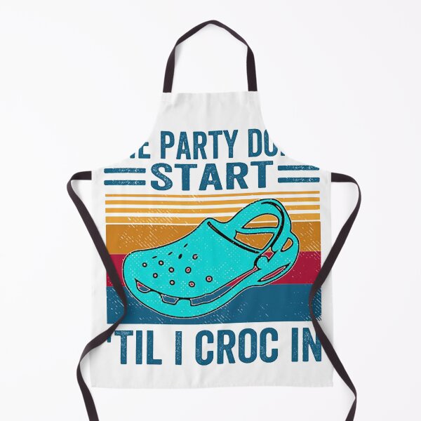 Item preview, The Party Don't Start Till I Croc in Shirt Vintage Tee Shirt for Men Women designed and sold by flashdeals70.