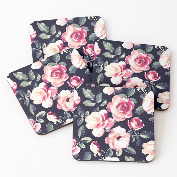 Item preview, Moody Vintage Rose Chintz in Peach Pink designed and sold by micklyn.