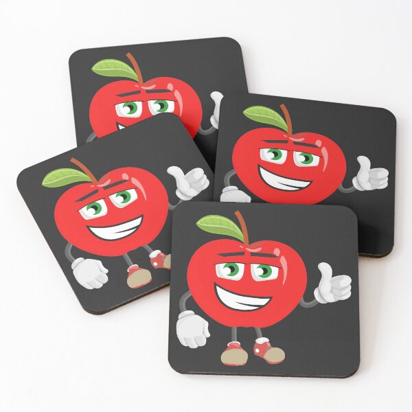 Item preview, Cute Smiling Red Cartoon Apple designed and sold by marfez1.