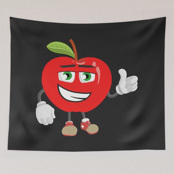 Item preview, Cute Smiling Red Cartoon Apple designed and sold by marfez1.