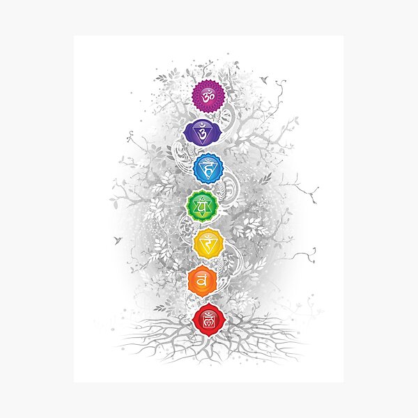 Artikelvorschau, 7 Chakra Symbol Baum des Lebens - 26 entworfen und verkauft von chakraplaza.