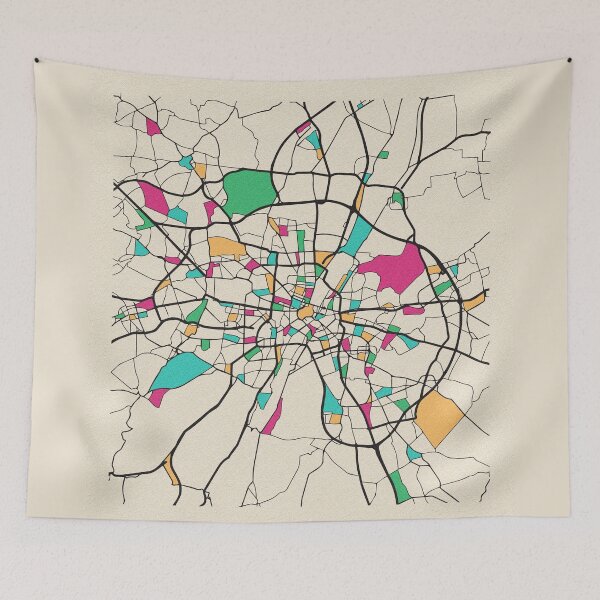Item preview, Munich, Germany Street Map designed and sold by A Deniz Akerman.