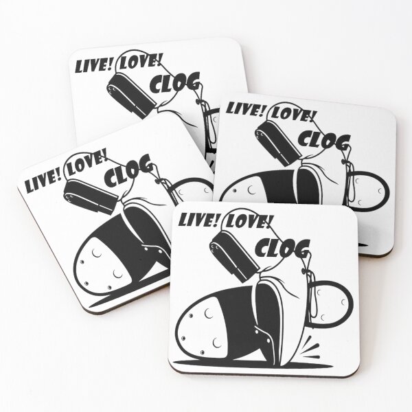Item preview, Live Love Clog BLK designed and sold by Square Dancing Gifts & Merchandise.