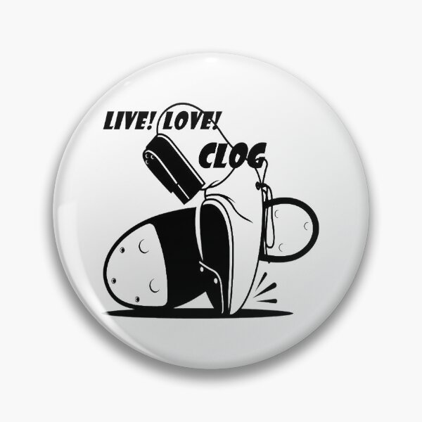Item preview, Live Love Clog BLK designed and sold by Square Dancing Gifts & Merchandise.