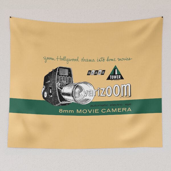 Item preview, 8mm MOVIE CAMERA - ADVERT designed and sold by ThrowbackAds.