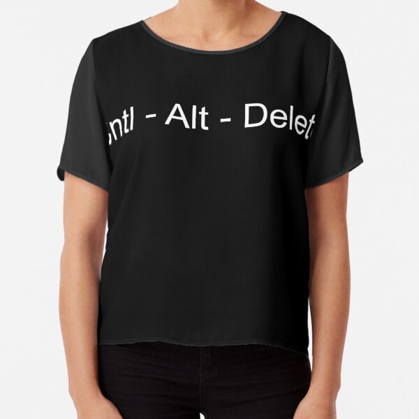 Cntl Alt Delete Chiffon Top