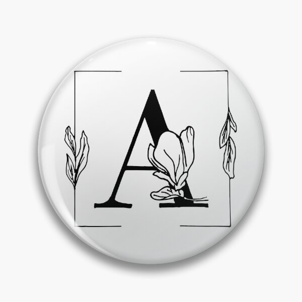 Item preview, Botanical Alphabet A Floral Monogram designed and sold by AuroCreatives.