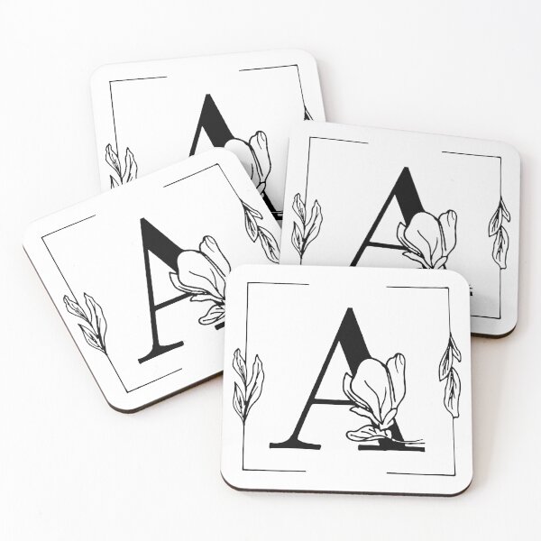Item preview, Botanical Alphabet A Floral Monogram designed and sold by AuroCreatives.