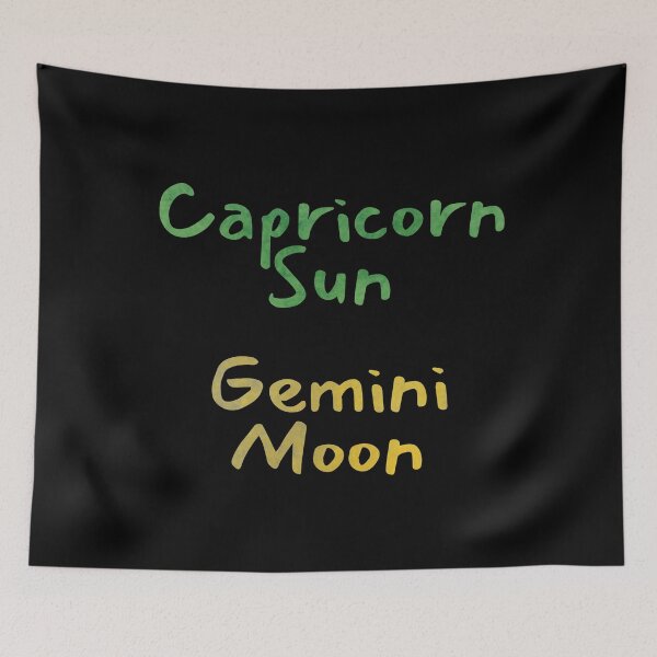 Item preview, Capricorn Sun Gemini Moon Text designed and sold by leomooncreates.