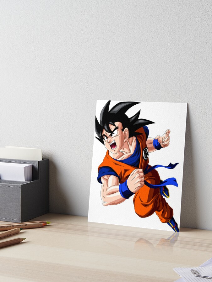 Son Goku Child Art Board Print by matthieu jouannet