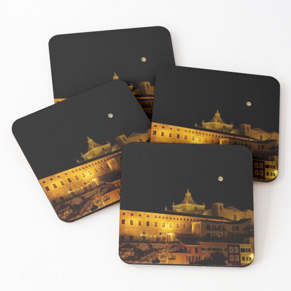 Item preview, Cloister and church of Carmen at night - Mahon, Menorca designed and sold by Ulysse Pixel.