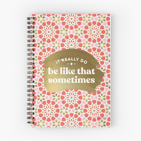 Item preview, It Really Do Be Like That Sometimes – Coral & Gold Palette designed and sold by Cat Coquillette.