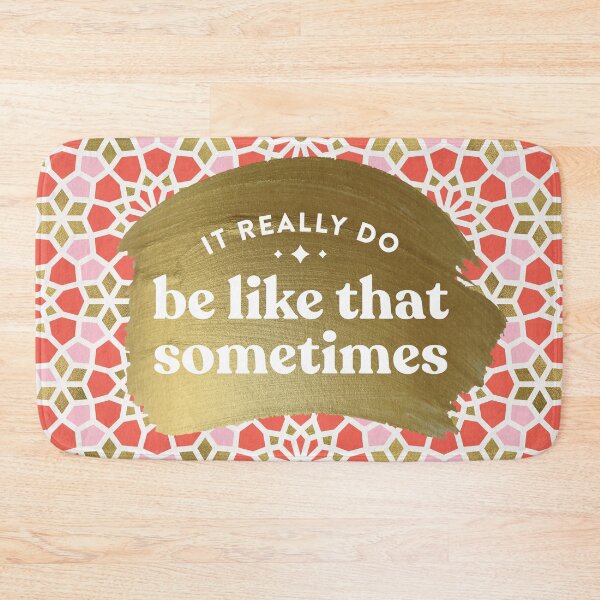 Item preview, It Really Do Be Like That Sometimes – Coral & Gold Palette designed and sold by Cat Coquillette.