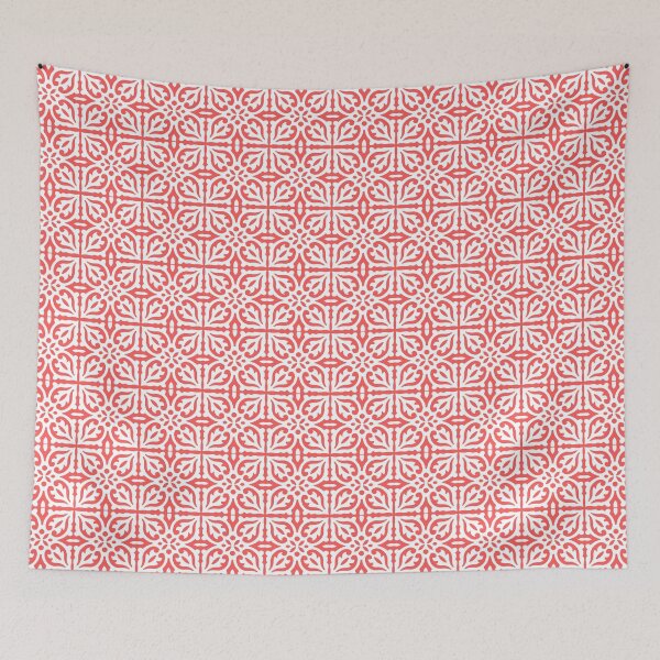 Item preview, Seamless Tunisian bright red mosaic tiles pattern designed and sold by MariemN.
