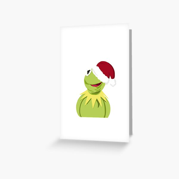 Santa Kermit - The Optimistic Christmas Frog Greeting Card