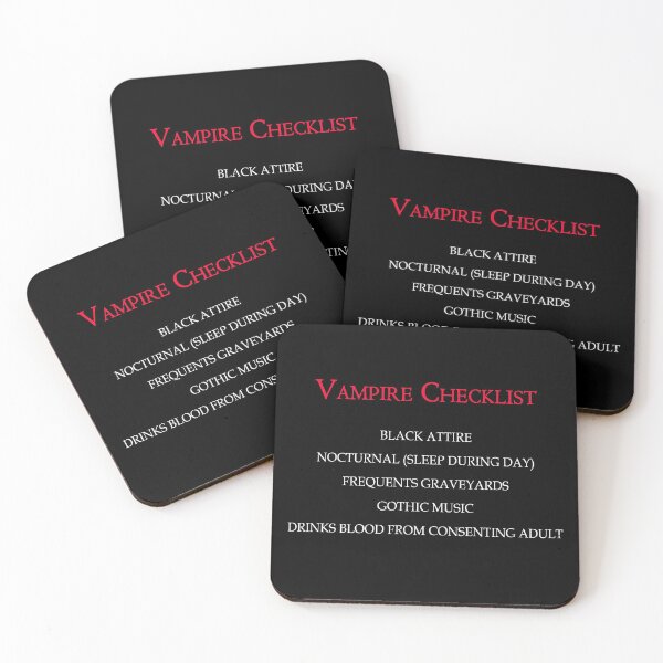 Item preview, Vampire Checklist designed and sold by Aggyro93.