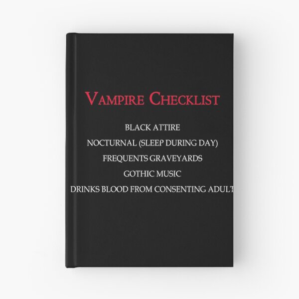 Item preview, Vampire Checklist designed and sold by Aggyro93.