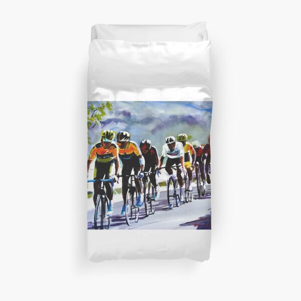 Reflected Sunshine, Primoz Roglic Duvet Cover