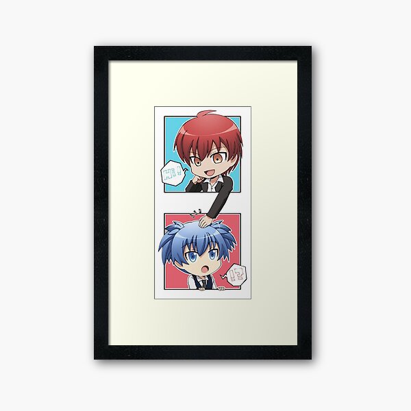 Karma X Nagisa Halloween Assassination Classroom Framed Art Print By Awaconcept Redbubble