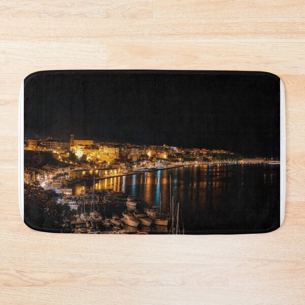 Item preview, Mahon harbor at night - Menorca, Spain designed and sold by Ulysse Pixel.