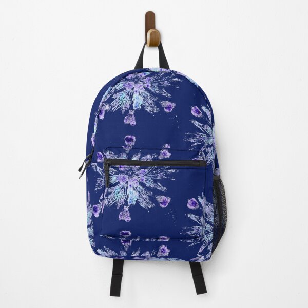 Item preview, 'Snowflake' nature print (dark blue background) designed and sold by Kathryn Green.