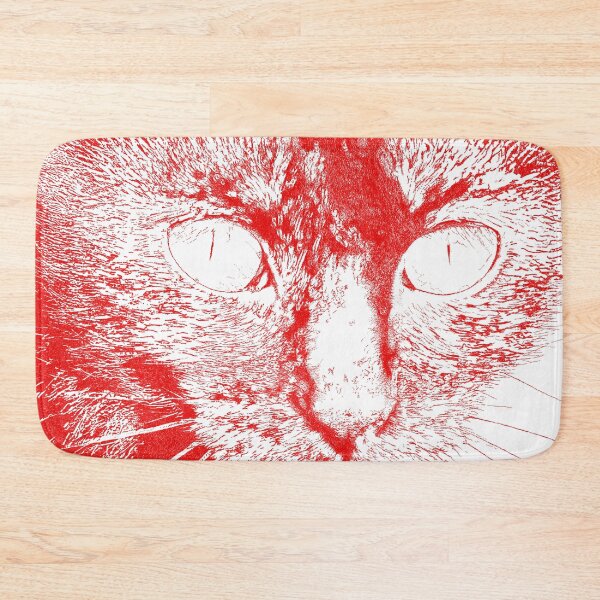 Item preview, Fluffy's eyes drawing, red and white designed and sold by dnparker.