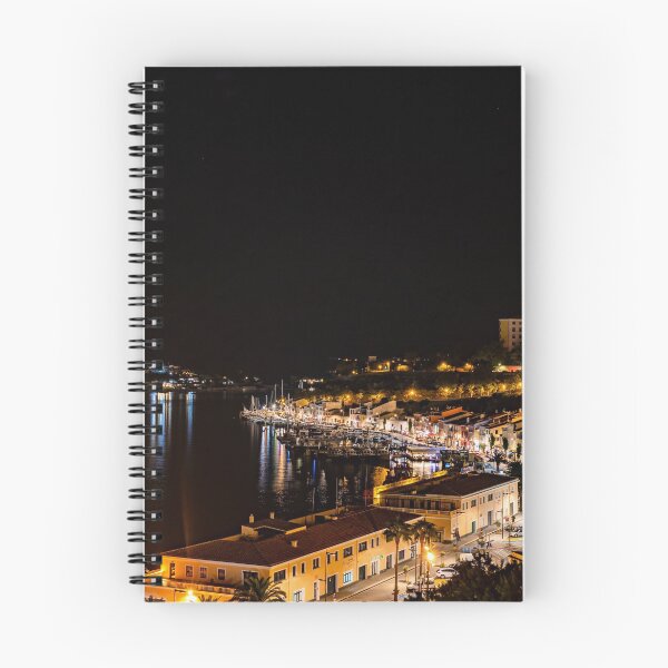 Item preview, Mahon harbor at night - Menorca, Spain designed and sold by Ulysse Pixel.