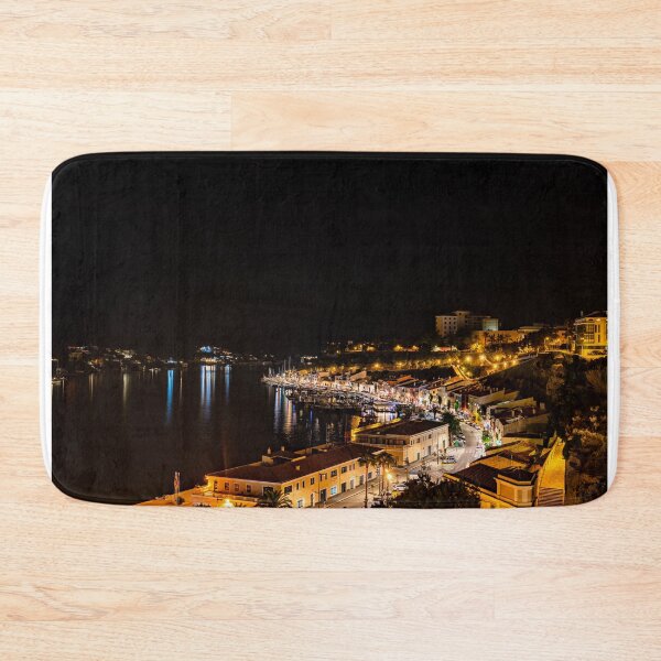 Item preview, Mahon harbor at night - Menorca, Spain designed and sold by Ulysse Pixel.