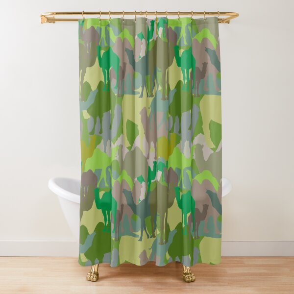 Jungle Camelflage Shower Curtain