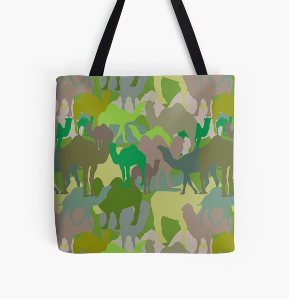 Jungle Camelflage All Over Print Tote Bag